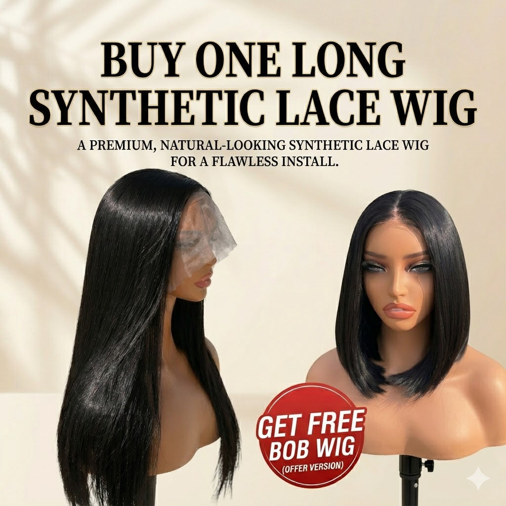 BOGO | Wigspire 13x4 Lace Bob 12" + 22" Long Lace Wig (2 PCS)