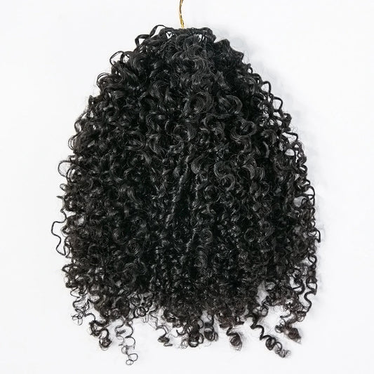 WigSpire Natural Black&1B/30 Kinky Twist Crochet Braids Hair Extensions – Synthetic Protective Style